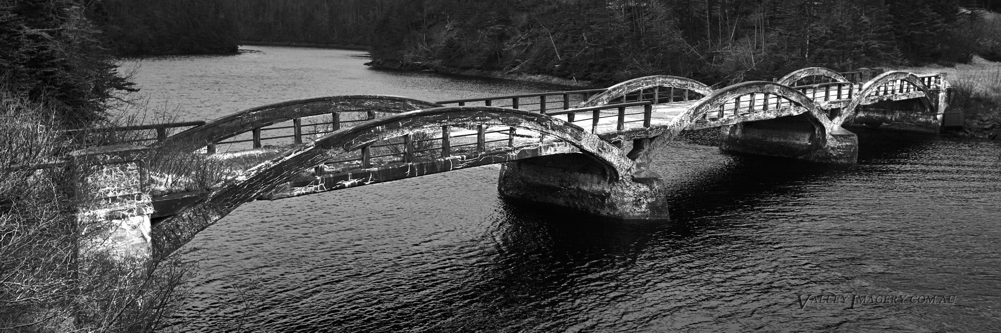 Derelict bridge, Newfoundland, Canada